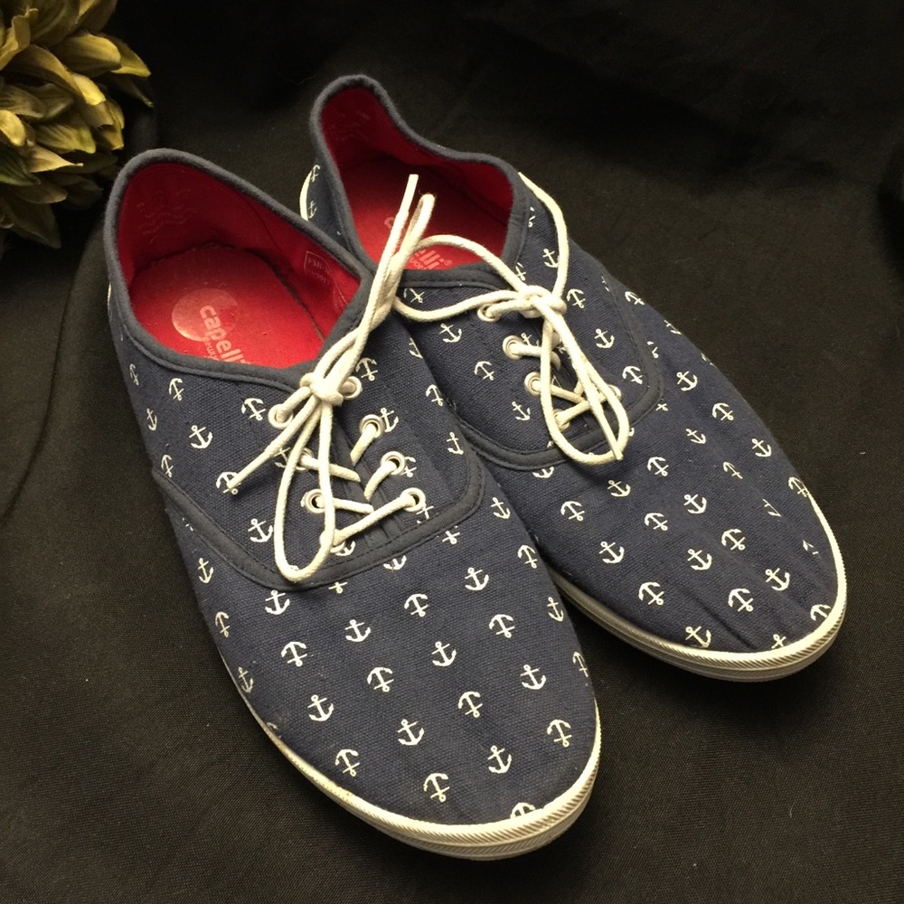 Capelli of New York, Blue Anchor Shoes-Size: 11